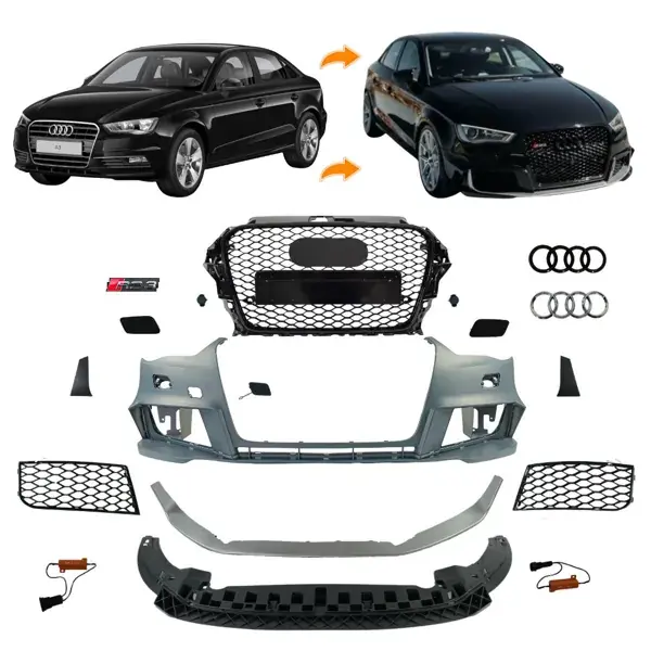 Body Kit Dianteiro Audi A3 para RS3 2013 a 2016 Sedan