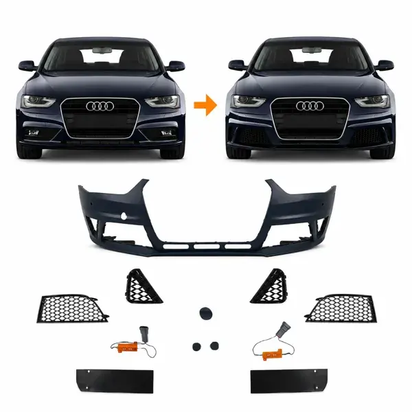 Body Kit Dianteiro Audi A4 para RS4 2013 a 2016 Sedan