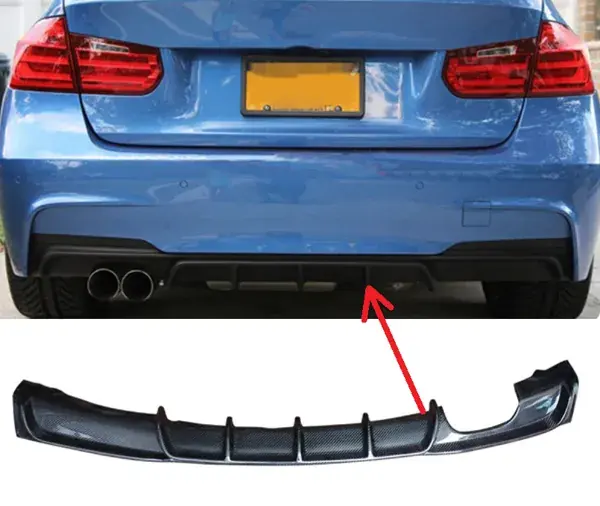 Difusor Traseiro BMW M-Tech F30/F35 Carbono