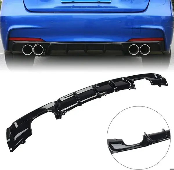 Difusor Traseiro BMW F30 2013 a 2019 Carbono