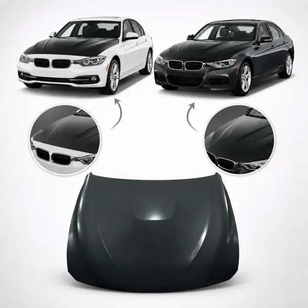 Capô BMW F30/F35 2013 a 2019 Modelo M3 Preto