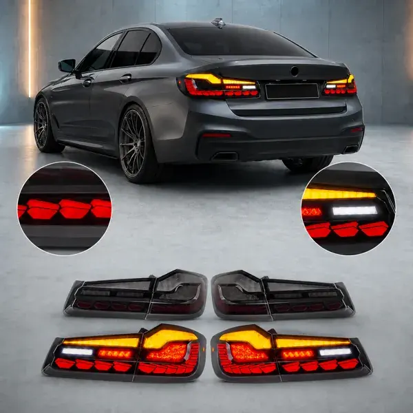 Lanterna BMW F30 2012 a 2019 Full LED Vermelha Fumê