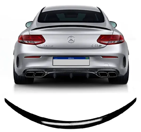 Aerofólio Mercedes-AMG C63 Coupé W205 2014 a 2021 Preto