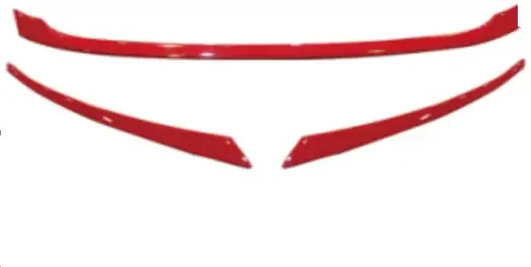 Moldura da Grade Honda Civic 2016+ Vermelha