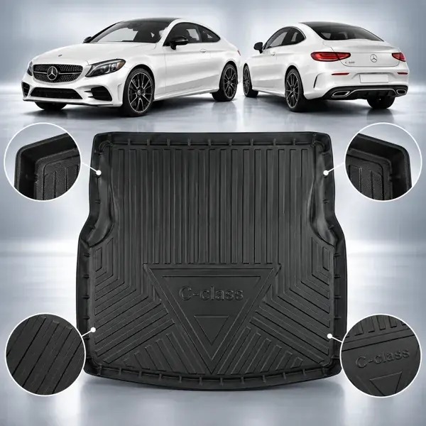 Tapete Bandeja para Porta-Malas Mercedes-Benz Classe C Coupé 2019 a 2022