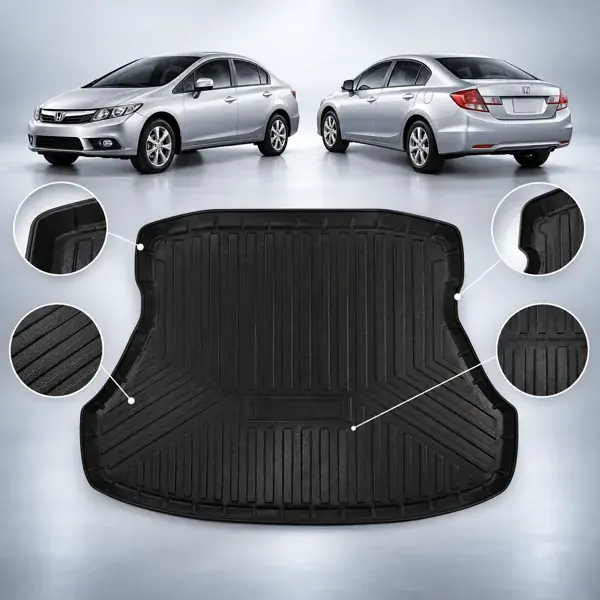 Tapete Bandeja para Porta-Malas Honda Civic 2012 a 2016