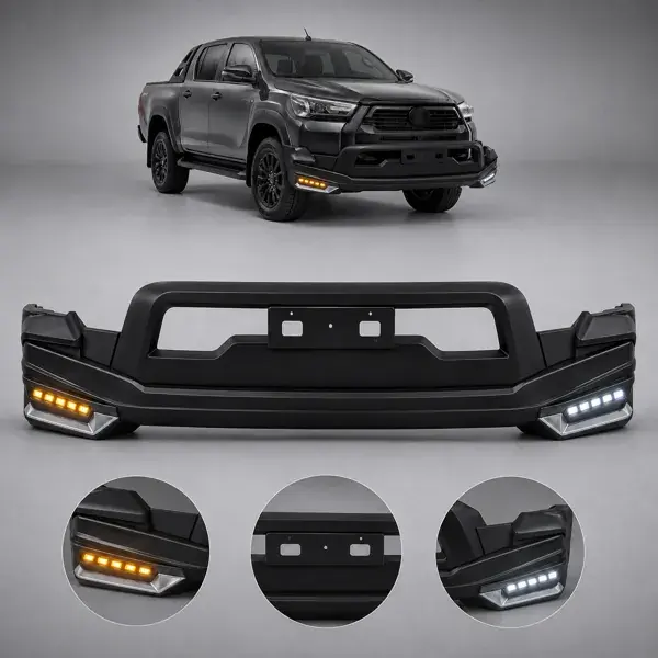 Overbumper Toyota Hilux Conquest 2021+ com DRL