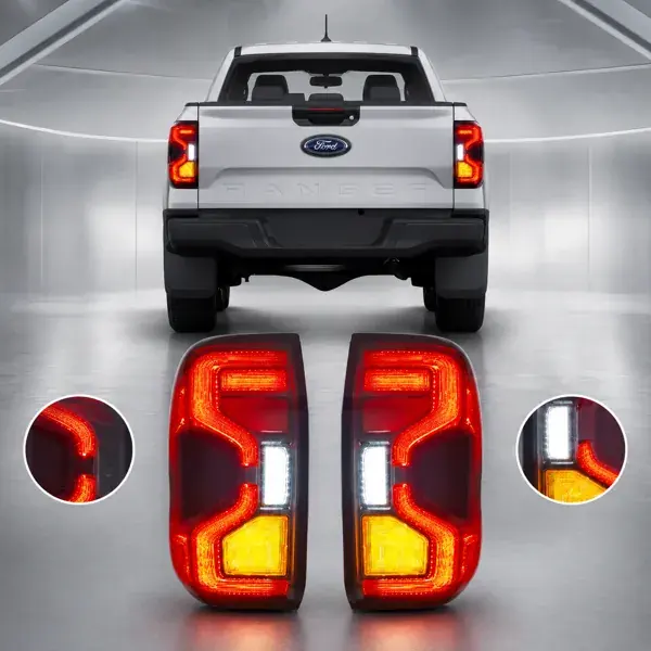 Lanterna Ford Ranger 2023+ Full LED Fumê Emotion