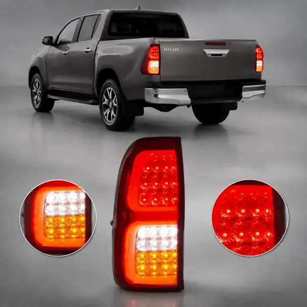 Lanterna Toyota Hilux 2016 a 2020 Full LED Lado Esquerdo