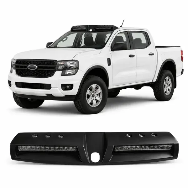 Roof Light Dianteiro Ford Ranger 2013 a 2022 Preto Fosco