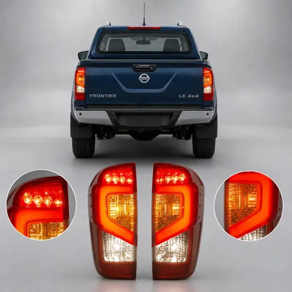 Lanterna Nissan Frontier 2016+ LED Vermelha