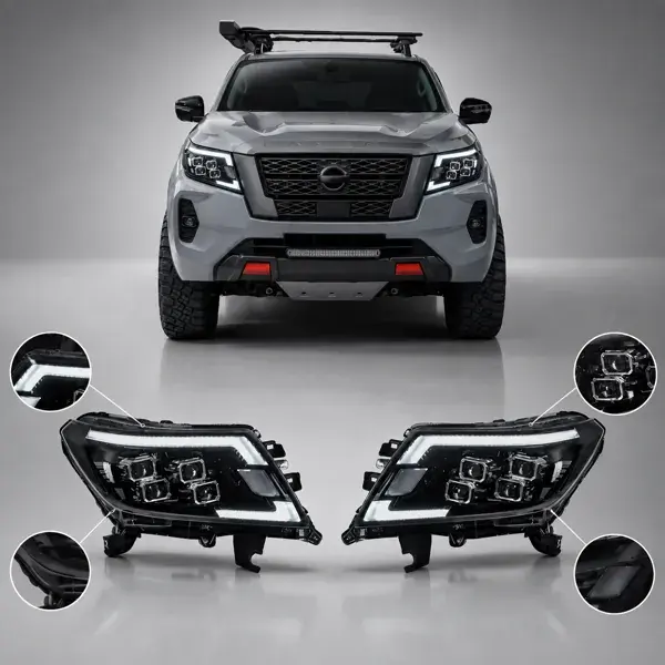 Farol Nissan Frontier 2017+ Full LED Modelo PRO-4X
