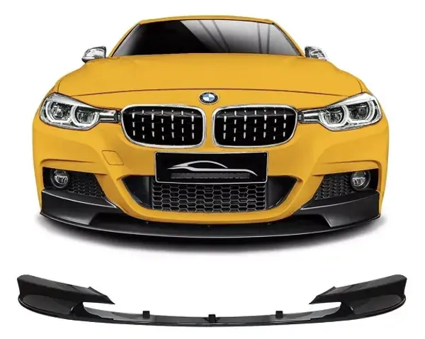 Spoiler Dianteiro BMW F30 2013 a 2019 Black Piano