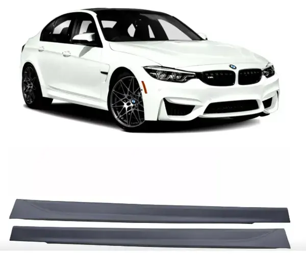 Spoiler Lateral BMW F30 M3 2013 a 2018 Preto