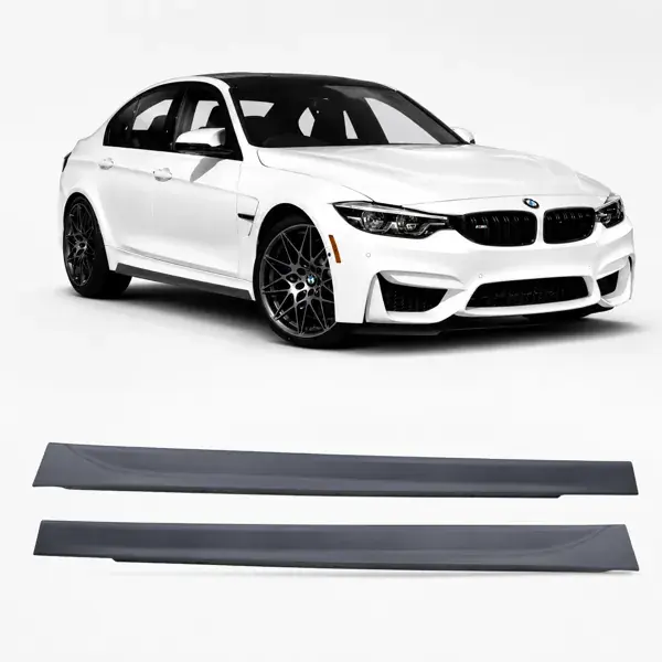 Spoiler Lateral BMW F30 M-Tech 2013 a 2018 Preto