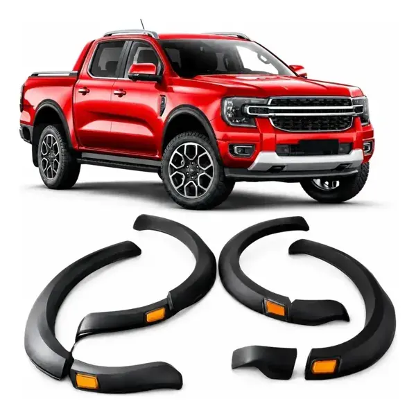 Alargador de Paralama Ford Ranger Raptor 2023+ com LED Preto