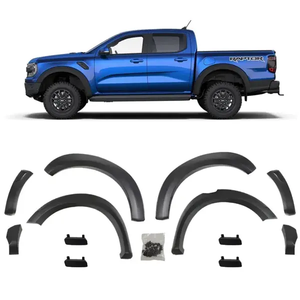 Alargador de Paralama Ford Ranger Raptor 2023+ Preto