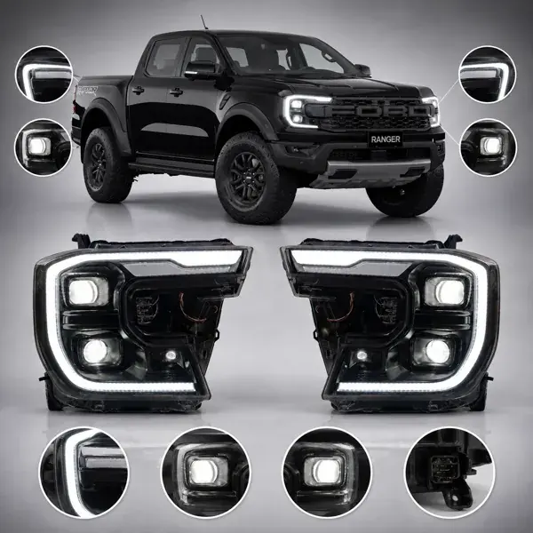 Farol Ford Ranger 2023+ Full LED Modelo Raptor