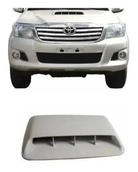 Entrada de Ar do Capô Toyota Hilux 2012 a 2015 Branca