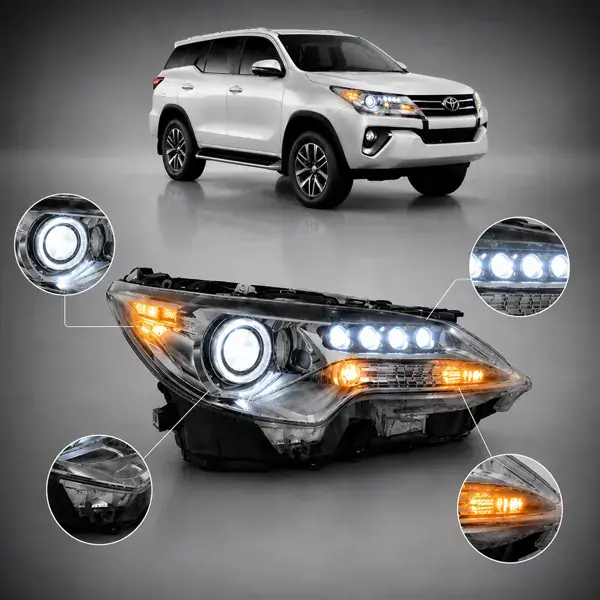 Farol Toyota SW4 2016 a 2020 Full LED Lado Direito