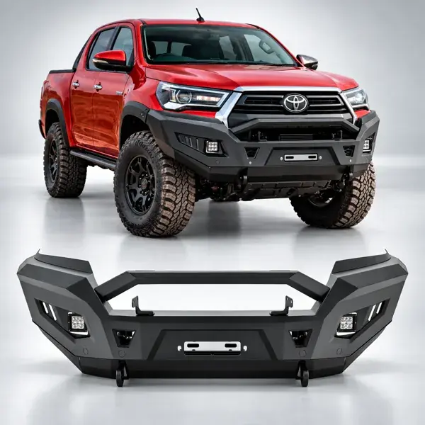 Parachoque Dianteiro Toyota Hilux 2016+ Preto