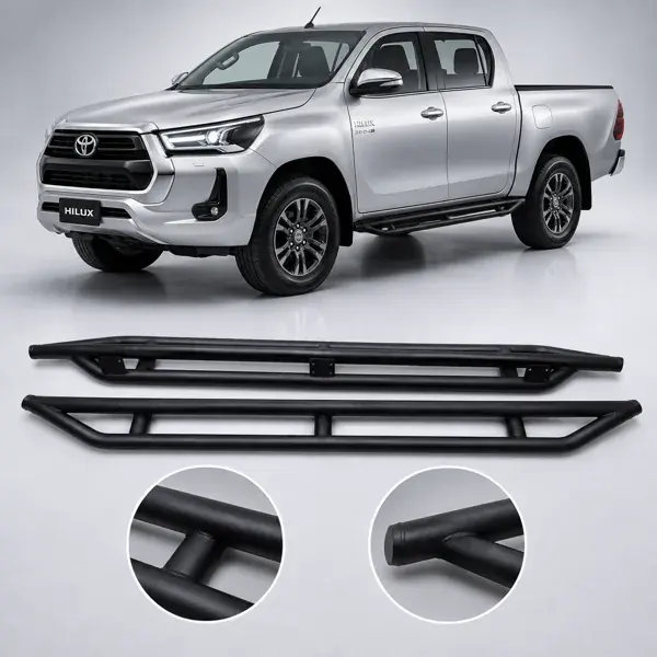 Estribo Toyota Hilux Cabine Dupla 2016+ Tubular