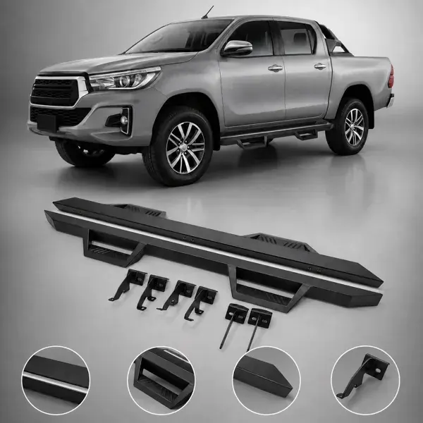 Estribo Toyota Hilux Cabine Dupla 2016+ Step Slim