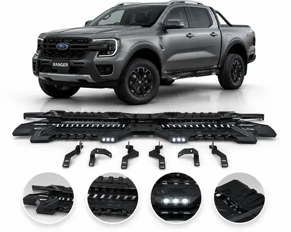 Estribo Ford Ranger Cabine Dupla 2013 a 2023 Estilizado com LED