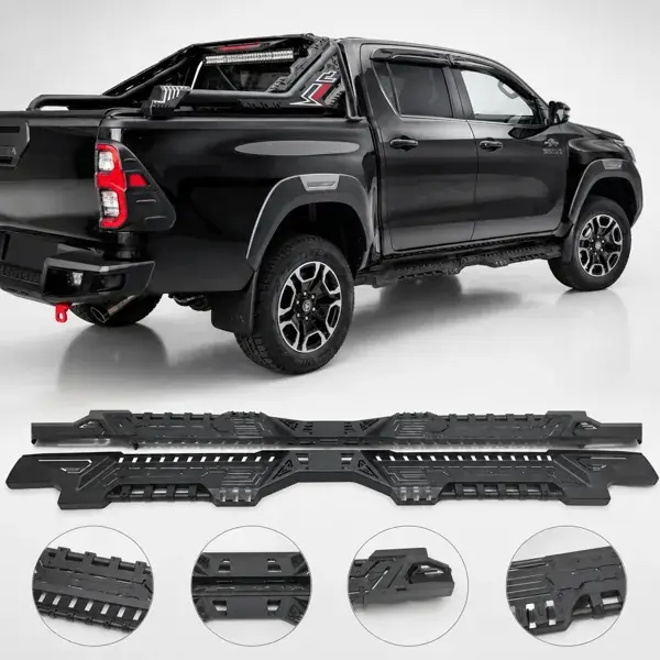 Estribo Toyota Hilux Cabine Dupla 2016+ Estilizado com LED