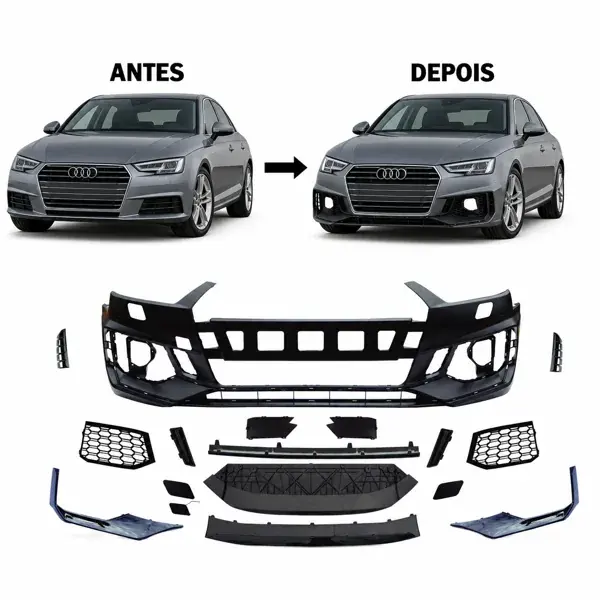 Body Kit Dianteiro Audi A4 para RS4 2017 a 2020