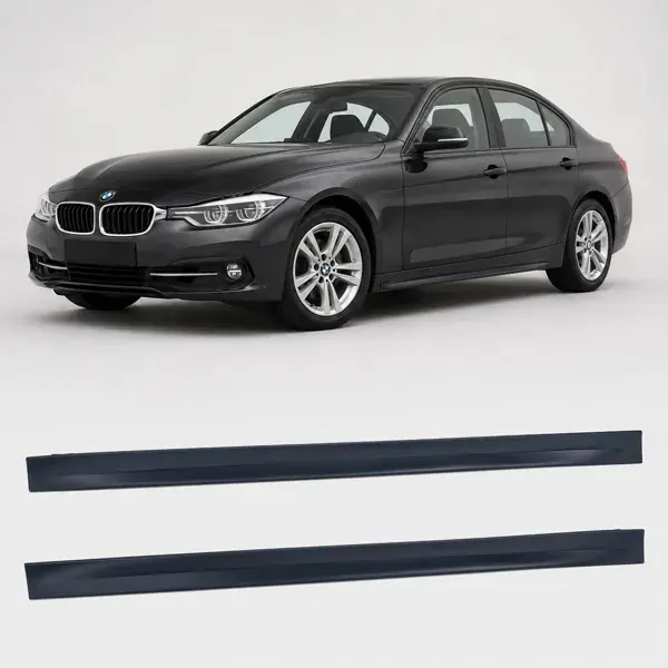 Spoiler Lateral BMW F30 2013 a 2018 Modelo M3 Preto