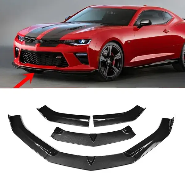 Spoiler Dianteiro Chevrolet Camaro 2016 a 2019 Modelo ZL1 Black Piano