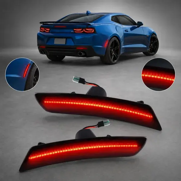 Lanterna Lateral Traseira Chevrolet Camaro 2016 a 2024 Vermelha Fumê
