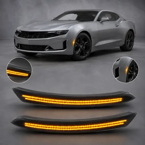 Lanterna Lateral Dianteira Chevrolet Camaro 2016 a 2024 Âmbar Fumê