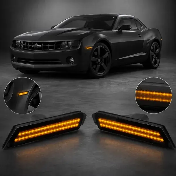 Lanterna Lateral Dianteira Chevrolet Camaro 2010 a 2015 Âmbar Fumê