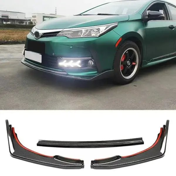 Spoiler Dianteiro Toyota Corolla 2017 a 2019 Black Piano