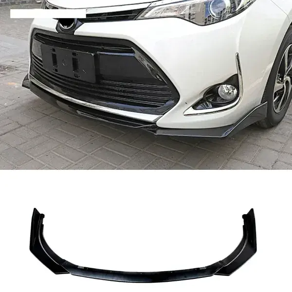 Spoiler Dianteiro Toyota Corolla Levin 2017 a 2019 Black Piano