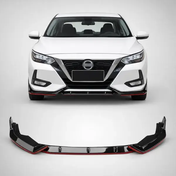 Spoiler Dianteiro Nissan Sentra 2020 a 2023 Black Piano