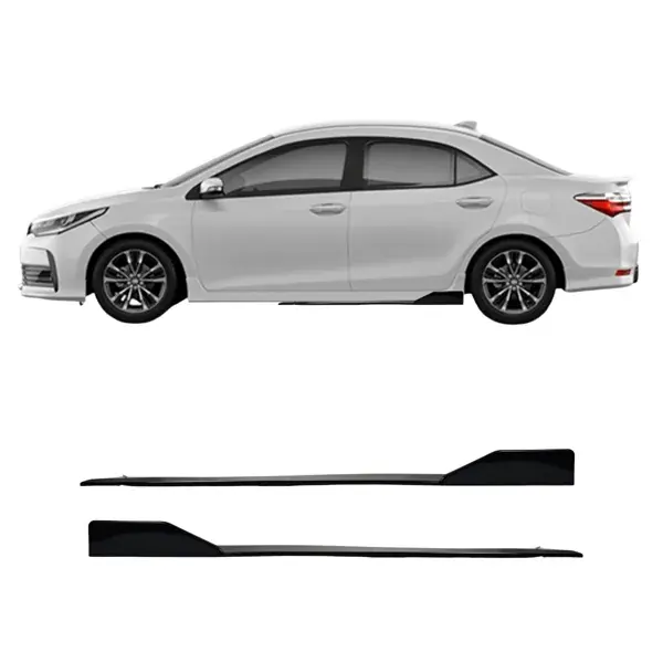 Spoiler Lateral Toyota Corolla 2019 a 2021 Black Piano