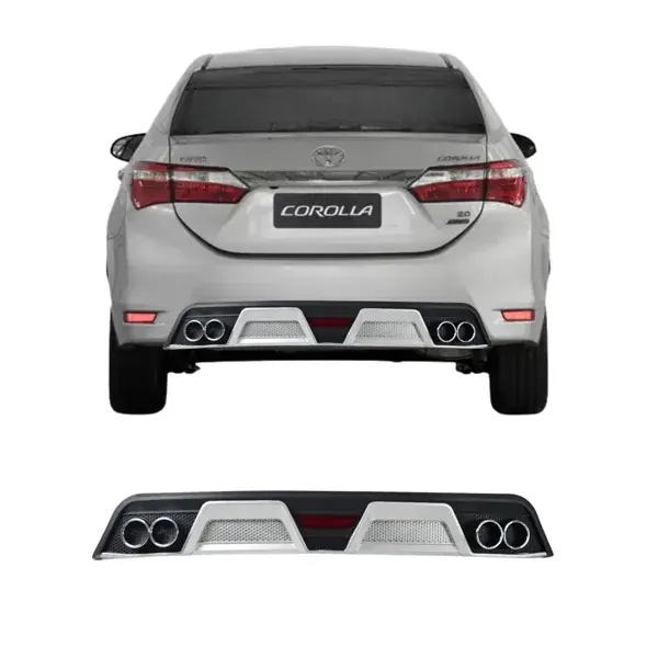 Difusor Traseiro Toyota Corolla 2015 a 2018 Modelo Esportivo