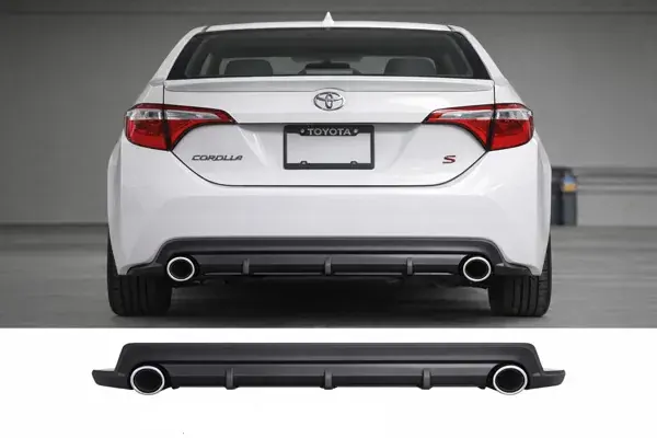 Difusor Traseiro Toyota Corolla 2015 a 2018 Saída Simples