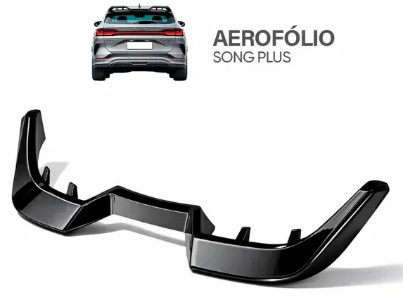Aerofólio de Teto BYD Song Plus 2023+ Black Piano