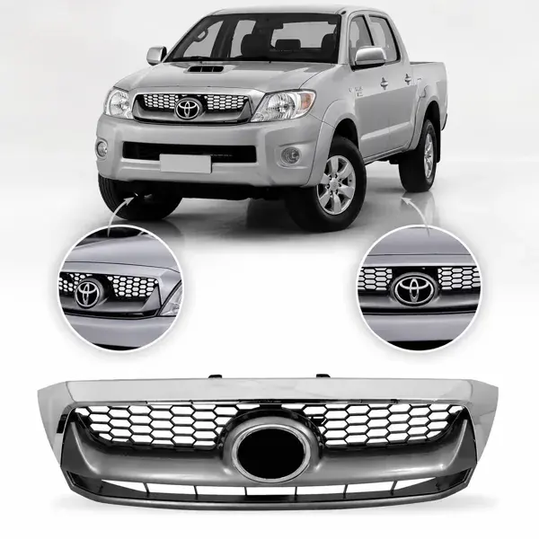 Grade Toyota Hilux 2005 a 2011 Modelo Original Cinza