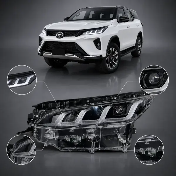 Farol Toyota SW4 Diamond 2021+ Full LED Lado Esquerdo