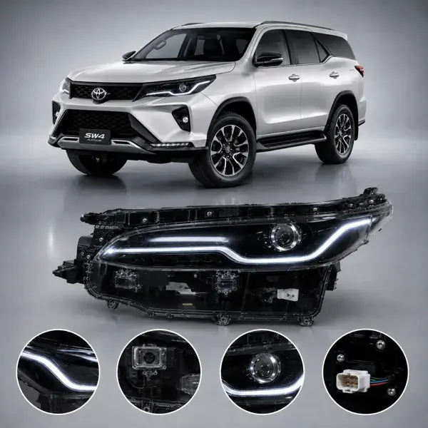 Farol Toyota SW4 Platinum 2021+ Full LED Lado Esquerdo