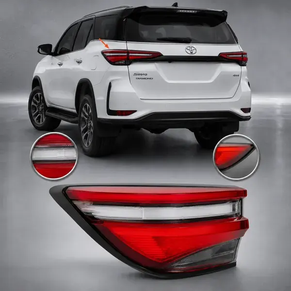 Lanterna Toyota SW4 Diamond 2021 a 2023 LED Canto Lado Esquerdo