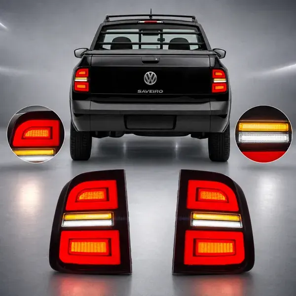Lanterna Volkswagen Saveiro G5/G6 Full LED Vermelha