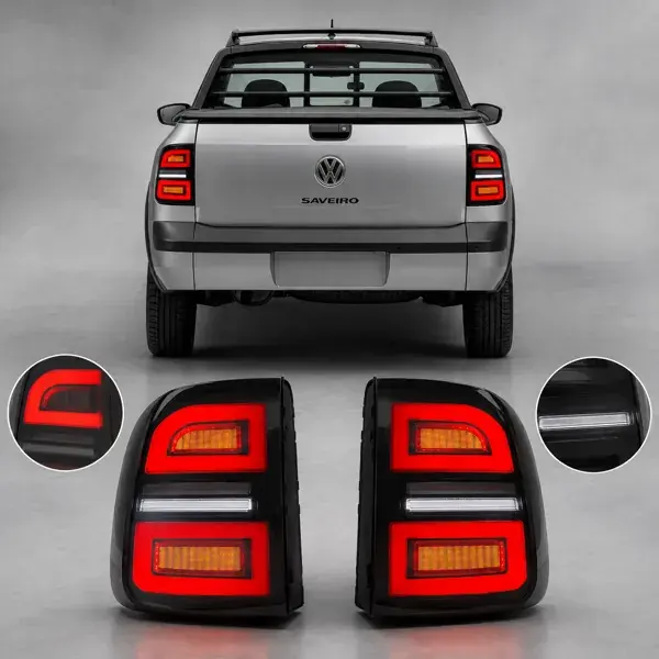 Lanterna Volkswagen Saveiro G5/G6 Full LED Fumê