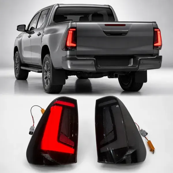 Lanterna Toyota Hilux 2016+ Full LED Fumê Modelo 2027