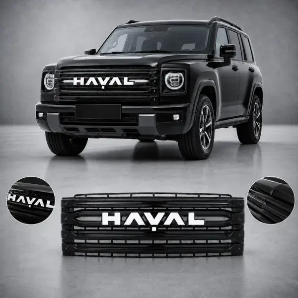Aplique da Grade GWM Haval H9 2025+ Black Piano com Tela